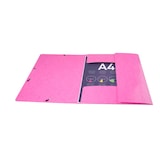 thumbnail of Exacompta  Cod. 55824E - Cartella 3 lembi con elastici Maxi Capacity Iderama cartoncino lustré 425 g/mq - 24x32cm rosa  - Confezione da  25 pz.