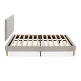 thumbnail of Sommier + tête de lit Bari 150x190 cm couleur Gris