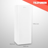 thumbnail of Telefunken Gefrierschrank groß | Tiefkühlschrank freistehend | 175 Liter | 4*-Gefrieren | 40 dB | F-GS-145-E-W weiß