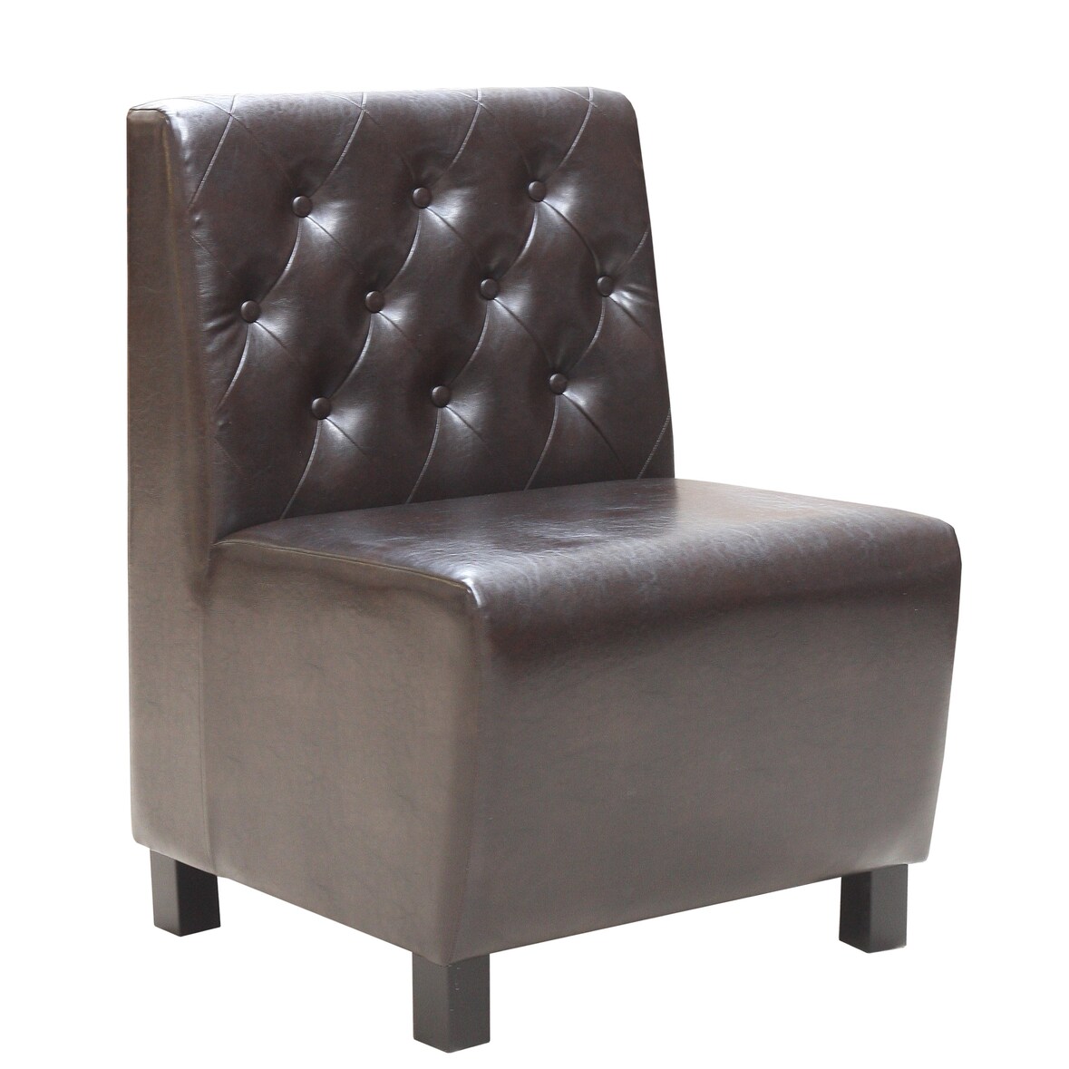 pemora Dinerbank Sofa Restaurantbank Bistrobank DUBLIN CHESTER 60 Kunstleder Antiklook dunkelbraun