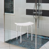 thumbnail of HOMCOM Sgabello Bagno Sedia Rettangolare per Doccia Altezza Regolabile