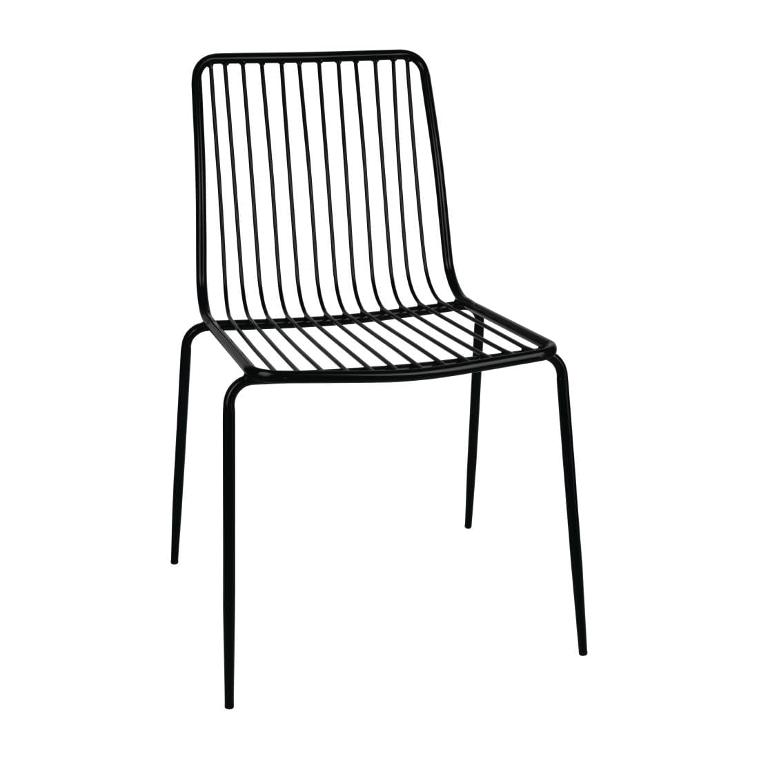 Chaises en fils d'acier Bolero (lot de 4)