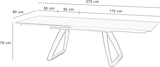 thumbnail of Barret - Ausziehbarer Tisch (170/270 x 90 cm) aus weißem HPL