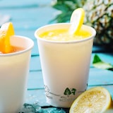 thumbnail of BIOZOYG 100 Stück Kaffeebecher 300ml / 12oz Einwegbecher Pappbecher weiß mit Bedruckung, kompostierbar nachhaltig Partybecher Trinkbecher Biobecher