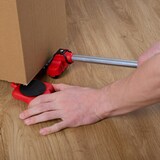 thumbnail of Möbelheber und Möbelroller Set, Transportrollen Möbel, bis 150 kg, drehbar, 8 Aufsätze, Möbelverschieber, rot/schwarz