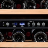 thumbnail of Vinoteca Vinobox 40 2T inox 33 botellas 2 temperaturas, de 5º a 10º y de 10º a 18ºC, 90 W, 4 baldas de madera extraíble