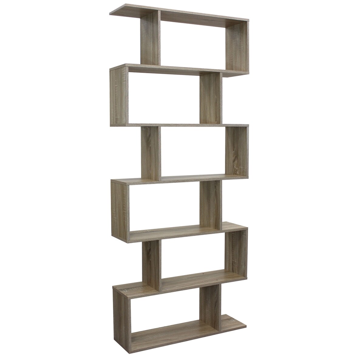 Bob Gardens Libreria Moderna di Design in Truciolare cm 80x23,5x190,5 - SAMU Marrone