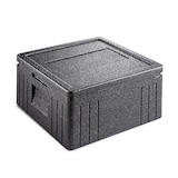 thumbnail of thermohauser EPP-Thermobox, Pizza Eco Line schwarz, mit Deckel, 21,5 L, Toplader