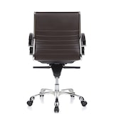 thumbnail of Bürostuhl / Chefsessel PARMA 10 Leder braun Chrom hjh OFFICE