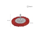 thumbnail of Cepillo Nylon Disco Ø 75 mm. 1/4". Lijar y Pulir Madera, Metal, Acero Inoxidable, Cepillo Taladro, Cepillo Pulir, Cepillo Lijar