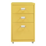 thumbnail of Helloshop26 - Caisson de bureau armoire meuble de rangement à roulettes acier 48 x 28 x 41 cm jaune 03_0009119