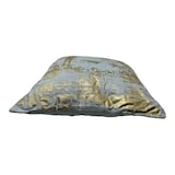 thumbnail of 2-er Deko Kissen Set Grau Gold 40x40 cm Sofakissen für Indoor mit Füllung