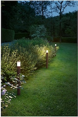 thumbnail of Sigaro - Gartenpollerleuchte mit 1 x E27 Max. 20W Leuchtmittel, Schutzart IP54, Aluminium, Außenpollerleuchte, anthrazitfarben, Höhe 50 cm - Perenz