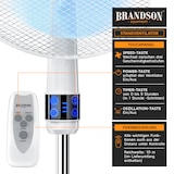 thumbnail of Brandson Standventilator, Standlüfter leise, Ventilator, höhenverstellbarer Standfuß, Neigungswinkel 30° verstellbar, inkl. Fernbedienung