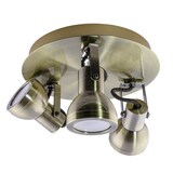 thumbnail of Plafón Focos GU10 Heli Cuero