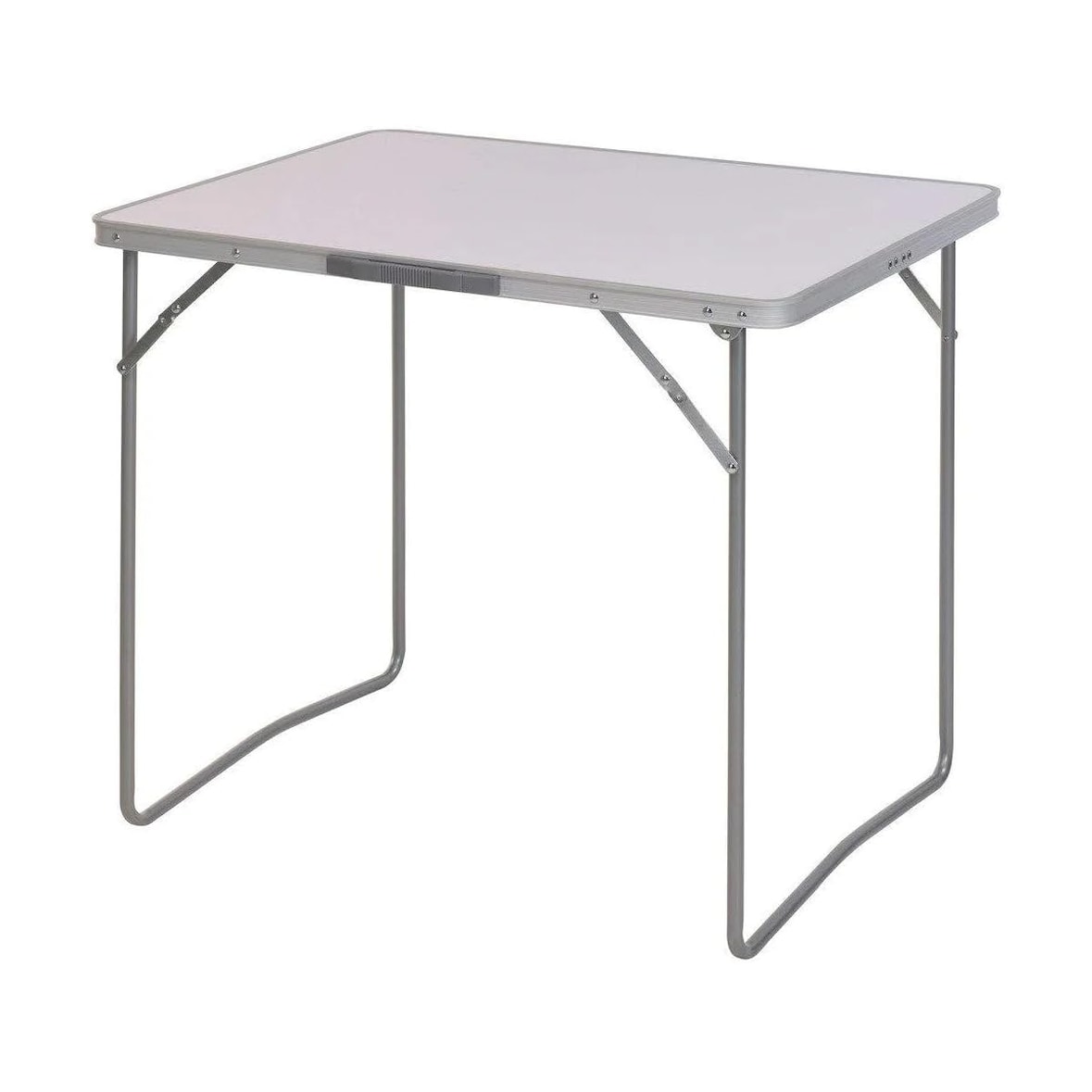 Table pliante en aluminium, 80 x 60 x 69 cm, blanche