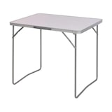 thumbnail of Table pliante en aluminium, 80 x 60 x 69 cm, blanche