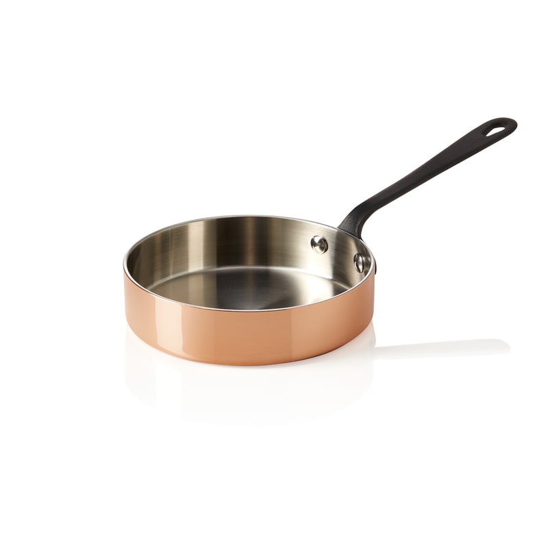Mini sauteuse cuivre manche noir Ø 12 cm 250 ml MINI COPPER 3PLY - Was Germany