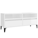 thumbnail of vidaXL TV-Schrank Hochglanz-Weiß 100x34,5x44,5 cm Holzwerkstoff
