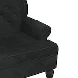 thumbnail of vidaXL Sitzbank mit Rückenlehne Schwarz 119,5x64,5x75 cm Samt