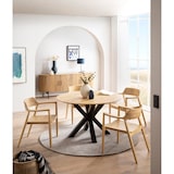 thumbnail of SIT Möbel Sideboard | 4 Türen | Mangoholz natur | Gestell Altmetall schwarz | B 190 x T 45 x H 76 cm | 09313-01 | Serie STRIPE