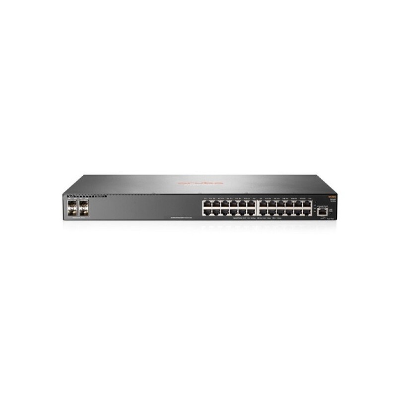 HP Enterprise Aruba 2930F 24G 4SFP+ Managed network switch L3 Gigabit Ethernet 10/100/1000 1U Grau 24-Port Switch