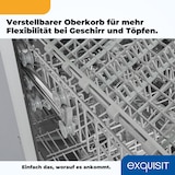 thumbnail of Exquisit Geschirrspüler EGSP1009-E-030E silber | Spülmaschine 45 cm | ECO-Modus | Maßgedecke: 9 | Vollintegriert