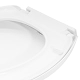 thumbnail of Sedile Wc Copri Water Tavoletta Vaso Universale Bianco Polipropilene PP Sistema Soft Closing Bagno, 1