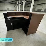 thumbnail of 【Hutaohei ZJ60-160cm】Maßanfertigung Bartisch Bar-Tresen Eckbartresen Gastronomie-Theke Restaurant-Bar Empfangstresen Braun