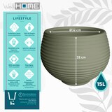 thumbnail of WellHome - Vaso "Coleção Safira", Ø32cm, cor verde