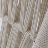 thumbnail of Loungetisch HWC-P90, Gartentisch Balkontisch Outdoor, Seilgeflecht Rope Sinterstein 43x90x45cm ~ creme, Platte creme