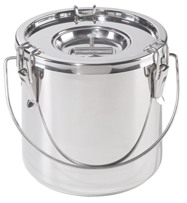 METRO PROFESSIONAL Recipiente para alimentos Thermos, aço inoxidável 18/10, Ø 24 cm, 10 L, com tampa