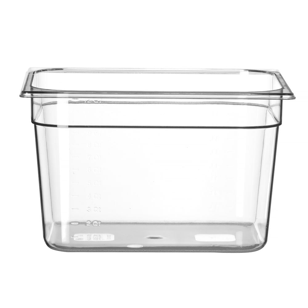 HENDI Container GN 1/2 polycarbonaat, Profi Line, GN 1/2, 12,5L, Transparant, 325x265x(H)200mm
