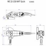 thumbnail of METABO WE 22-230 MVT Winkelschleifer 2200 W