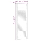 thumbnail of vidaXL Kastdeur 2 pcs Naturel 110 x 2,1 x 39,5 cm Massief grenenhout