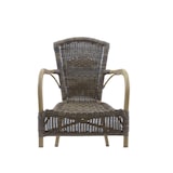 thumbnail of METRO PROFESSIONAL Poltrona empilhável Feltre, alumínio/poliuretano, aspeto de bambu, castanho