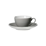 thumbnail of Ritzenhoff & Breker DOPPIO Kaffeetasse mit Untertasse 200 ml 6er Set grau