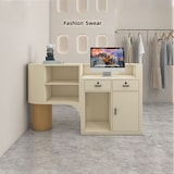 thumbnail of Bar Theke Rezeption Registrierung Empfangstresen Anmeldetresen Beige 160*60cm