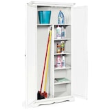 thumbnail of shopinnovativo -Armadio stipo 2 ante 6 ripani arte povera in legno massello e mdf con rifinitura in bianco 87x40x192 H