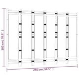 thumbnail of Décoshop26 - Paravent séparateur de pièce cloison pliante 6 panneaux 240 cm en bambou et toile crème DEC031193