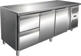 thumbnail of Edelstahl Kühltisch Kühltheke 2 Schubladen/ 2 Türen 231 L -2/+8°C Umluftkühlung