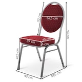 thumbnail of Stapelstuhl 20er Set - Bankettstuhl stabil bis 150 kg in Rot, Raburg David