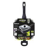 thumbnail of San Ignacio Optimum Plus - Vierkante Koekenpan 24x24x9,5cm Geperst Aluminium Inductie met Deksel