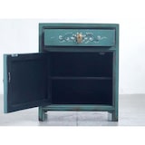 thumbnail of OPIUM OUTLET Möbelset "Aurora" asiatisch chinesisch orientalisch vintage, Kommode Schrank, 2 Nachttische Nacht-Konsolen, smaragd-grün