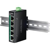 thumbnail of TRENDnet TI-PELC50 Mini switch industriale a 5 porte Ethernet PoE+ su guida DIN