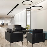 thumbnail of Loungestoel / eenzitsbank BAVERO PU zwart hjh OFFICE