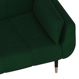 thumbnail of vidaXL Schlafsofa 2-Sitzer mit 2 Kissen Dunkelgrün Samt