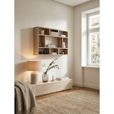 thumbnail of Wandregal WL5.809 Sonoma Eiche 75x51x16 cm Holz Hängeregal Modern, Design Wandboard Freischwebend, Holzregal Regal für die Wand, Bücherregal Schmal,