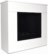 thumbnail of Bodenstehender Bioethanol-Kamin aus weißem Holz, hergestellt in Italien, Michelangelo, 96 x 36 x 90 h