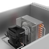 thumbnail of Congelador profissional de 1 porta, aço inoxidável, refrigeração a ar, GN2/1, 211 x 66 x 85,4 cm, com fechadura, 700L, CORECO 10286 Vaiotec